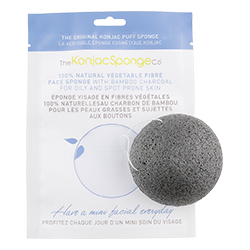 The Konjac Sponge Company Facial Sponge with Bamboo Charcoal